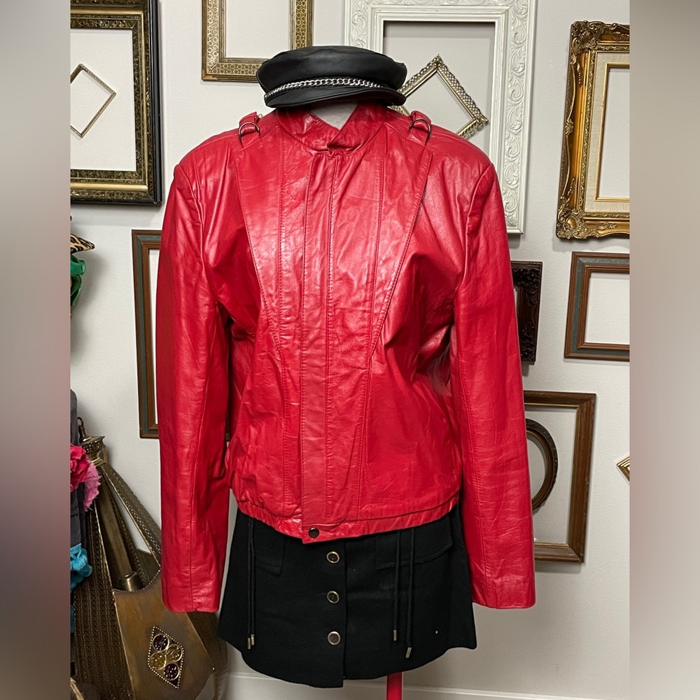 Vintage Casablanca Leather Thriller Jacket
